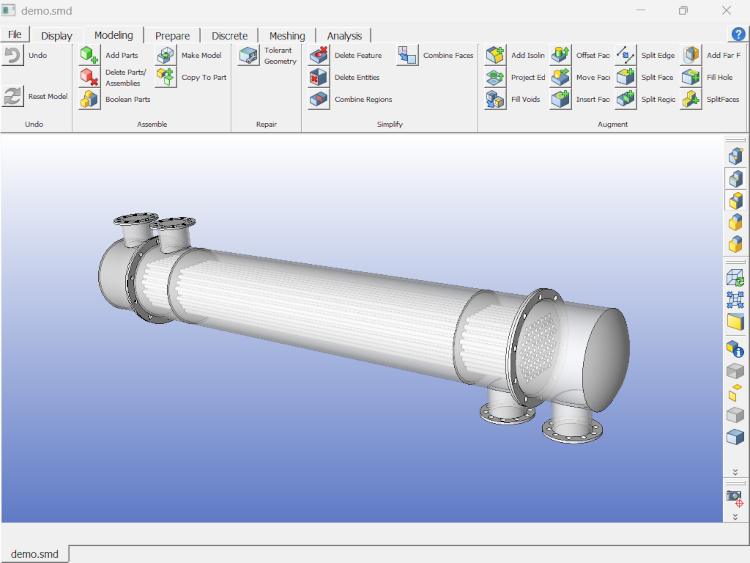 Geometry handling in CastNet – CAD import and region models