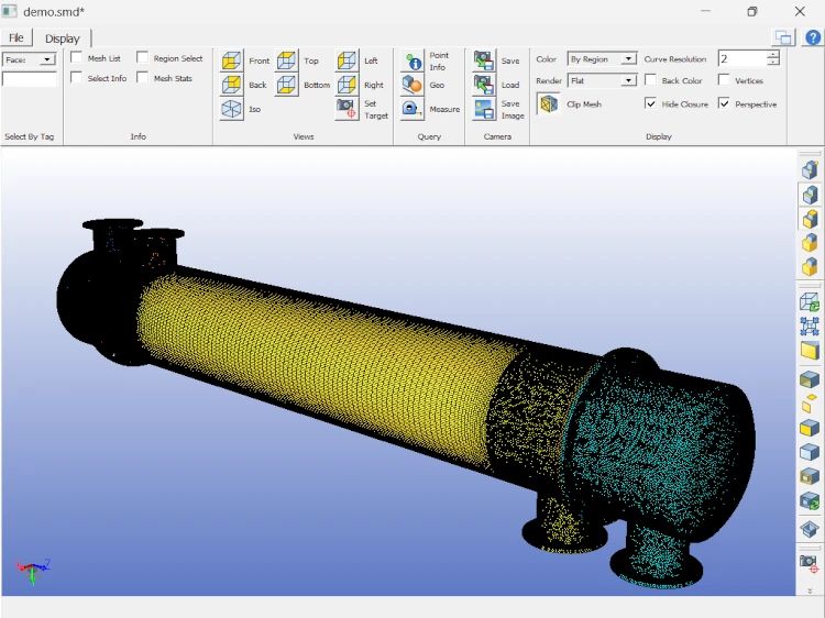 Hybrid meshing with boundary layers in CastNet