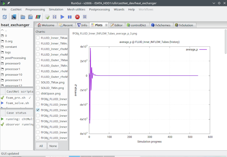 Solving and job monitoring with RunGui